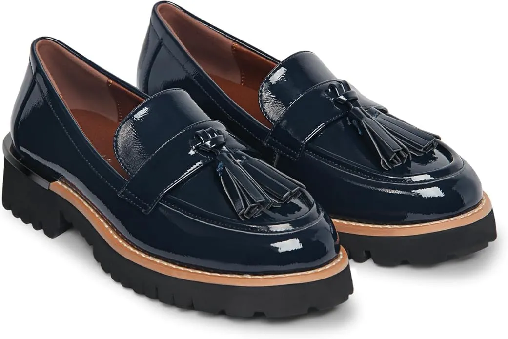 MUCCCUTE Loafers for Women Platform Chunky Loafer Comfortable Slip On Lug Sole Patent Leather Tassel Casual Work Shoes