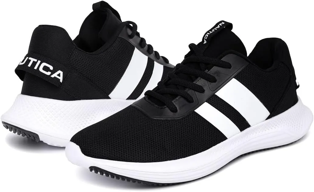 Nautica Men's Sneakers - Stylish and Comfortable Casual Shoes for Fashionable Walking and Running | Lace-Up Athletic Footwear-Manalapin