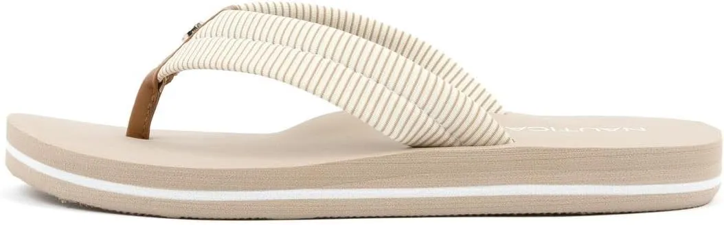 Nautica Women's Thong Strap Sandal – Casual Flip-Flop for Beach, Pool, and Everyday Comfort