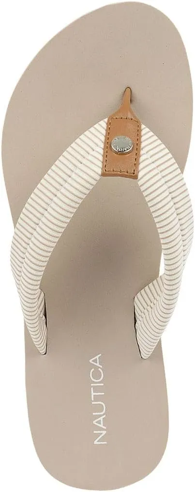 Nautica Women's Thong Strap Sandal – Casual Flip-Flop for Beach, Pool, and Everyday Comfort