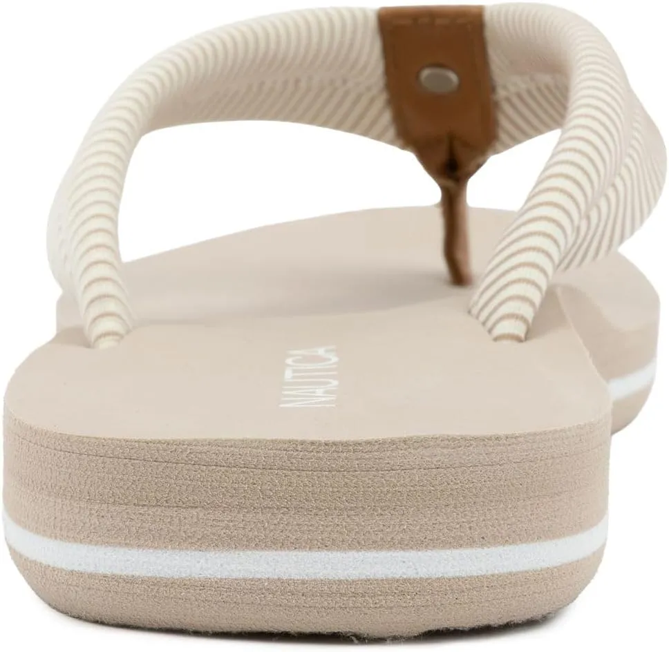 Nautica Women's Thong Strap Sandal – Casual Flip-Flop for Beach, Pool, and Everyday Comfort