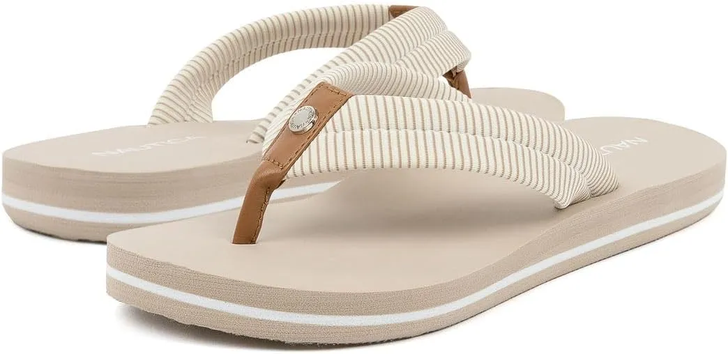 Nautica Women's Thong Strap Sandal – Casual Flip-Flop for Beach, Pool, and Everyday Comfort