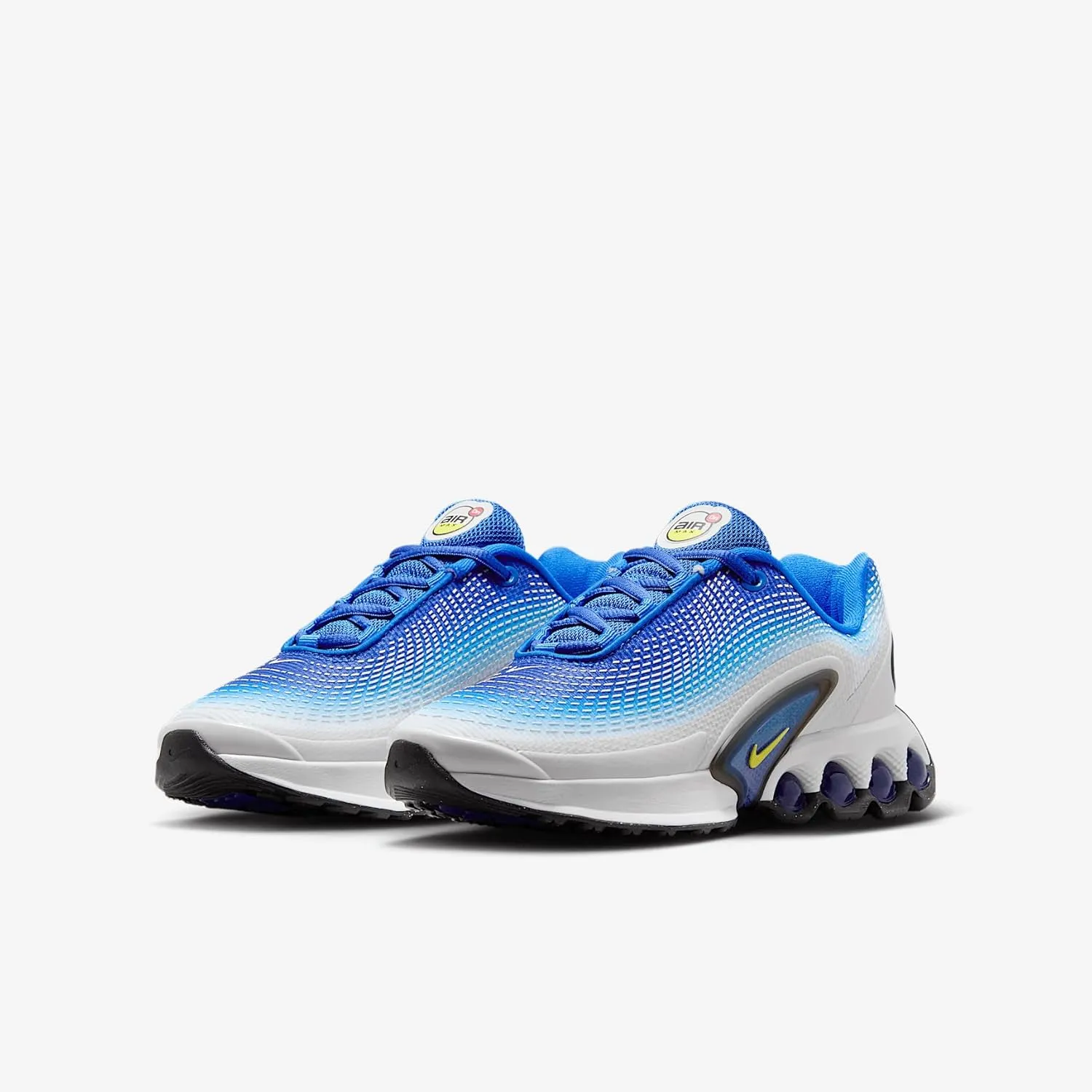 Nike Air Max Dn Big Kids' Shoes (FB8987-402, Racer Blue/Blue Fury/Black/Vibrant Yellow)