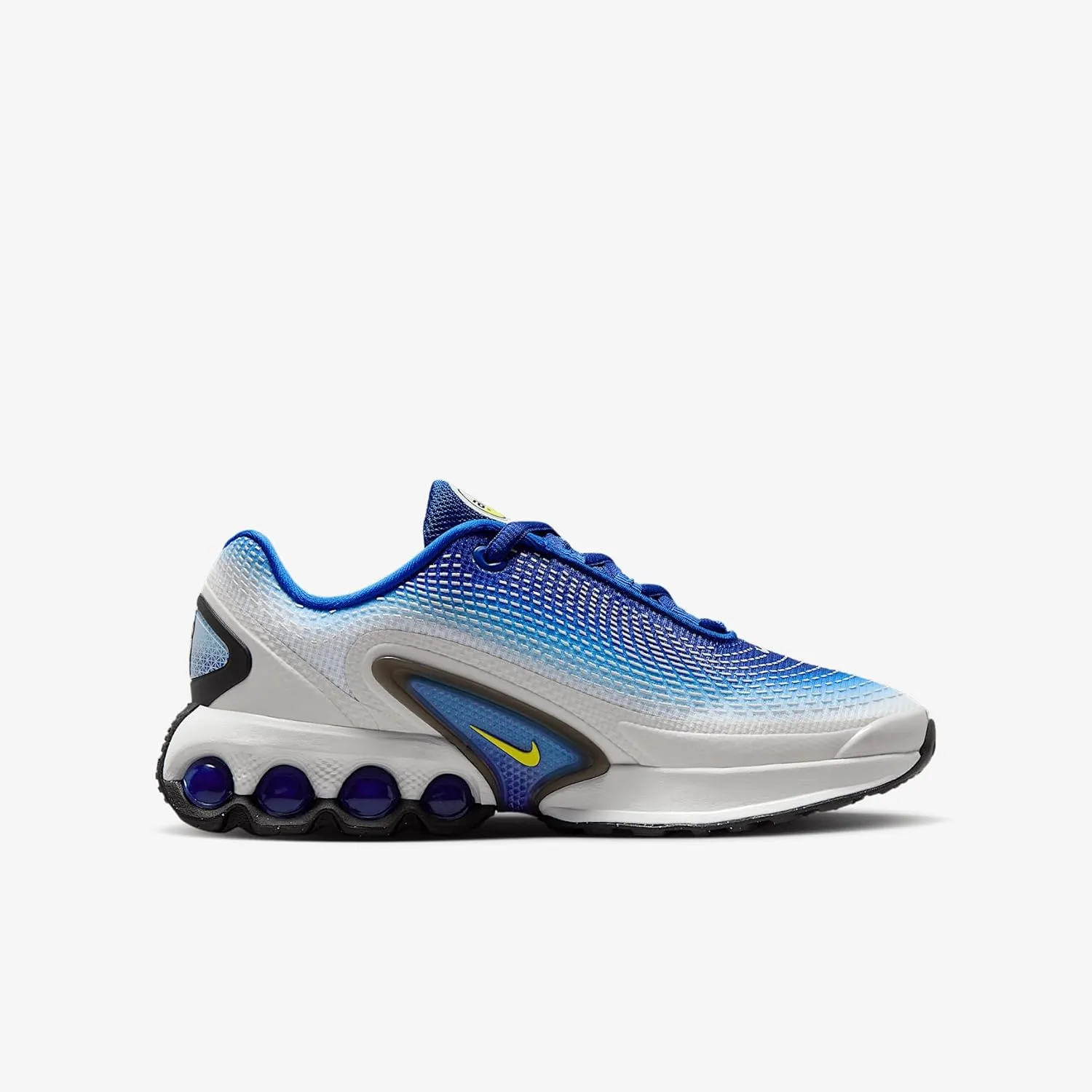 Nike Air Max Dn Big Kids' Shoes (FB8987-402, Racer Blue/Blue Fury/Black/Vibrant Yellow)