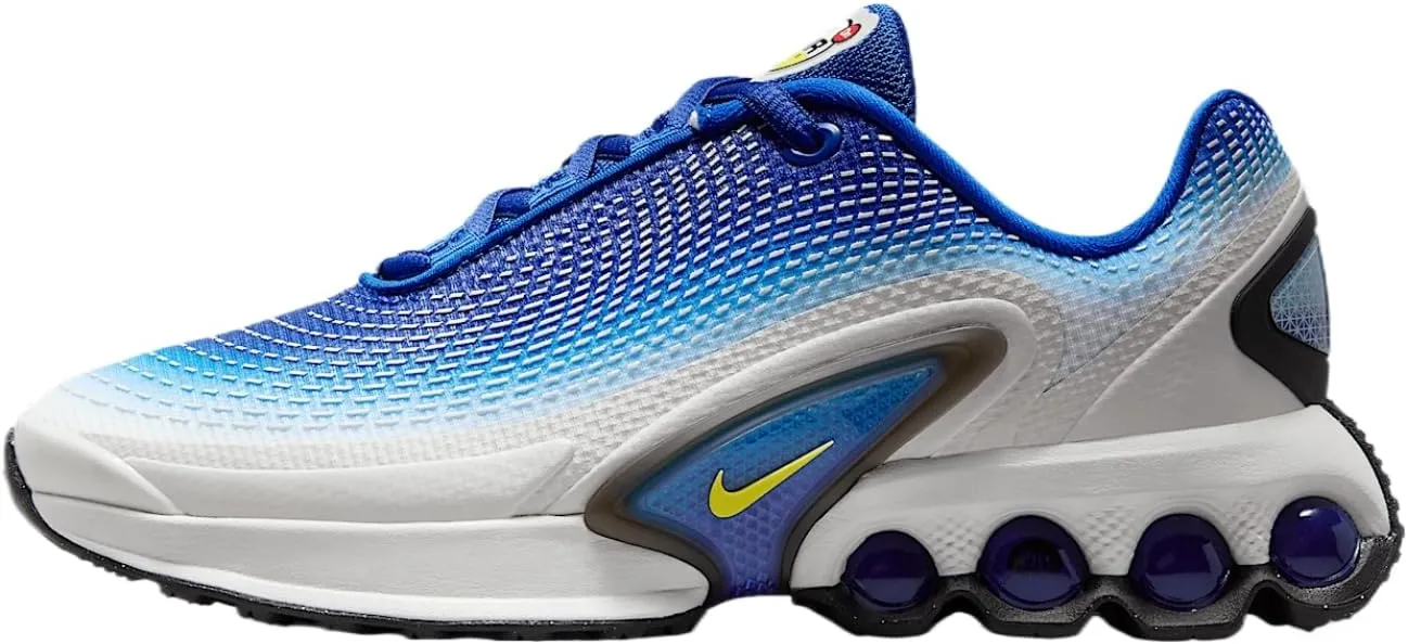 Nike Air Max Dn Big Kids' Shoes (FB8987-402, Racer Blue/Blue Fury/Black/Vibrant Yellow)