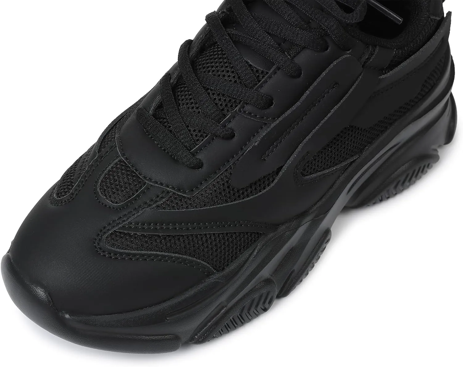 Oiamenne Womens Chunky Platform Sneakers Lace-Up Walking Shoes Lightweight Breathable Dad Sneakers Workout Sport Work Casual Tennis Shoes