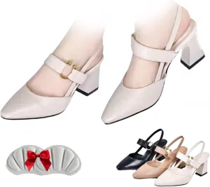 Orthopedic Sandals with Heels,Orthopedic High Heels for Women, Dressy Leather High Heels Orthopedic Shoes