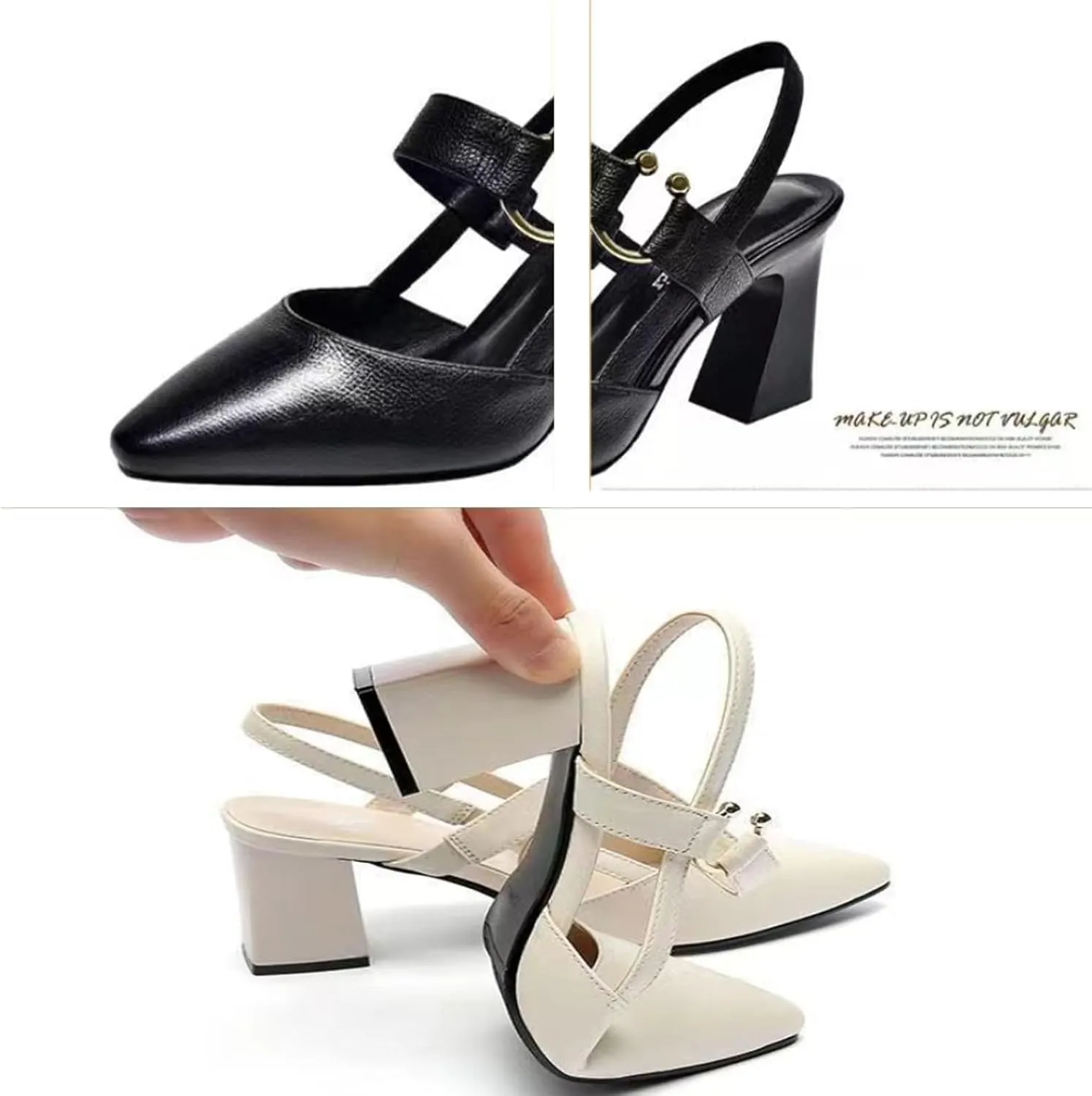 Orthopedic Sandals with Heels,Orthopedic High Heels for Women, Dressy Leather High Heels Orthopedic Shoes