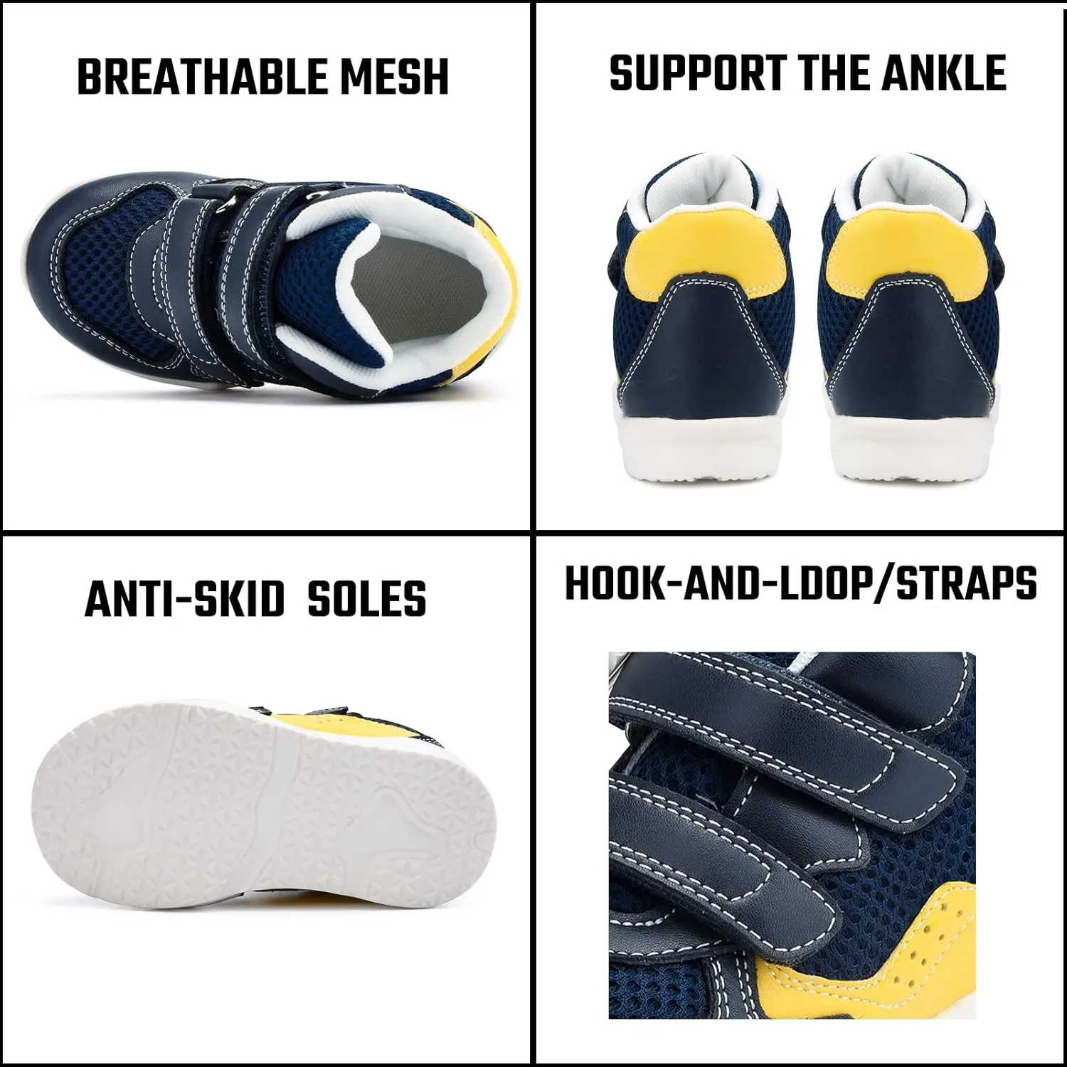 Orthopedic Shoes for Toddlers and Kids,Sneakers with Arch and Ankle Support,Correcting Children Foot Problems Such As Flat Feet and Foot Valgus/varus