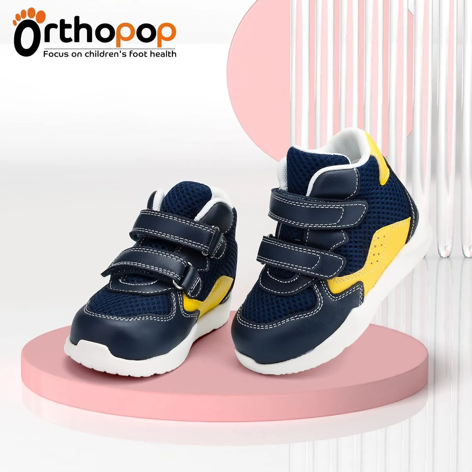 Orthopedic Shoes for Toddlers and Kids,Sneakers with Arch and Ankle Support,Correcting Children Foot Problems Such As Flat Feet and Foot Valgus/varus