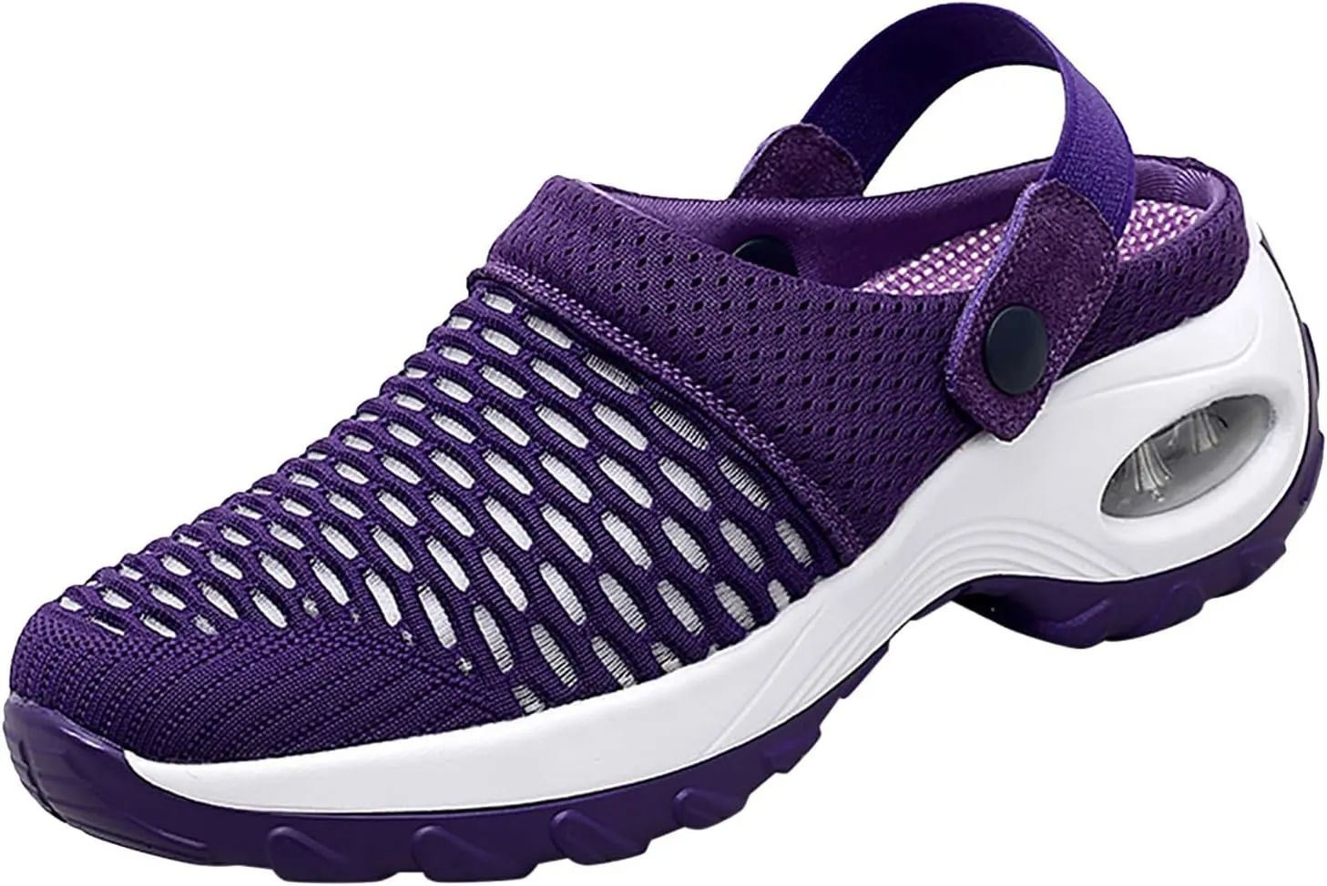 Orthopedic Shoes for Women Slip On,Air Cushion Platform Clogs Breathable Mesh Womens Mules Outdoor Walking Sandals