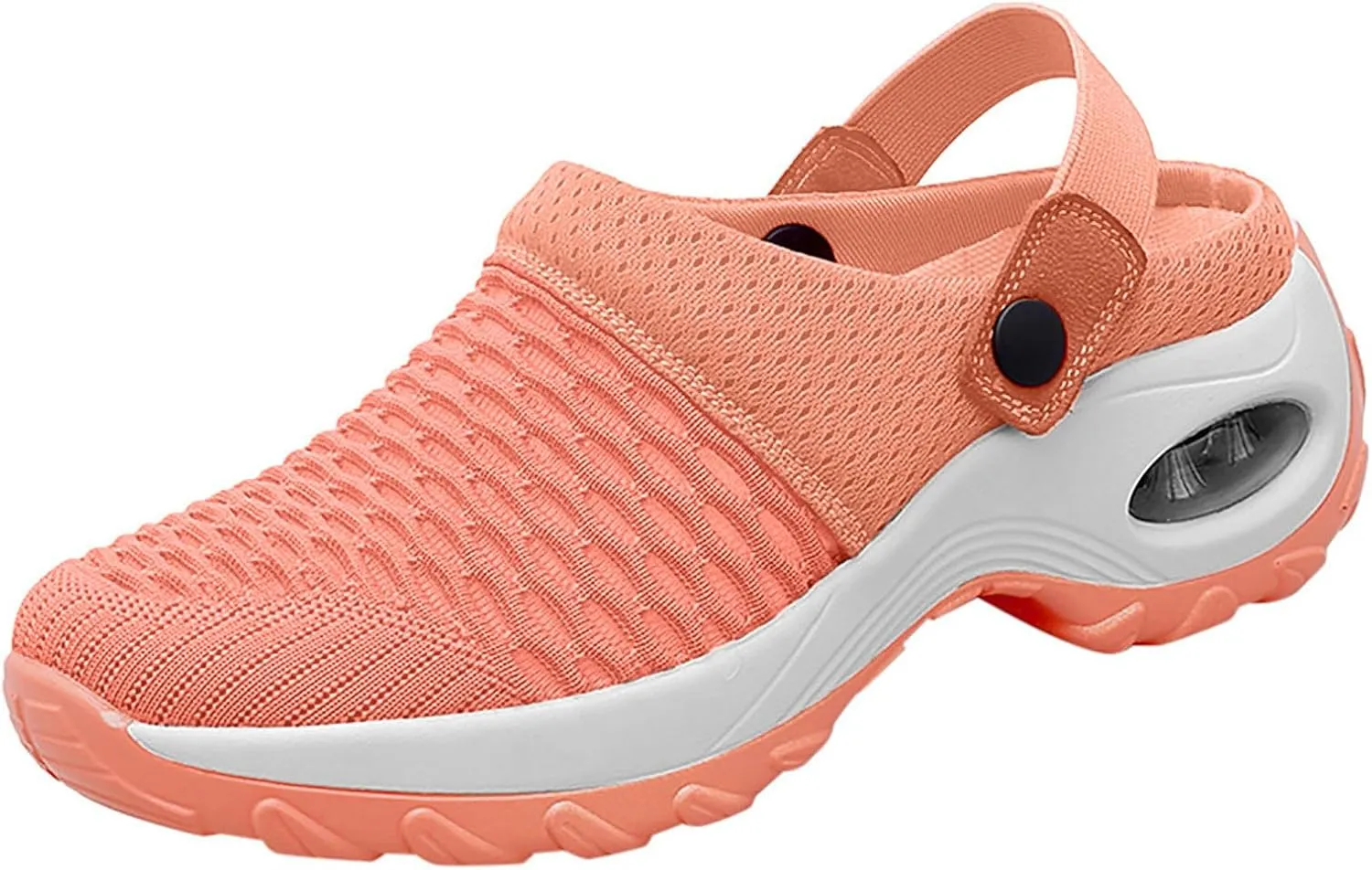 Orthopedic Shoes for Women Slip Ons Mules Clogs Summer Air Cushion Platform Mesh Mules Sneaker Sandals for Female Lightweight Beach Shoes Outdoor Slippers Walking Shoes