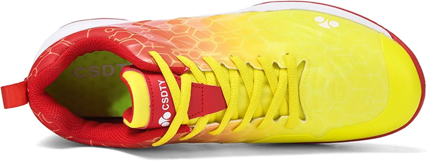 Pickleball Shoes for Mens Tennis Sneakers Indoor Court Training Shoe Rubber Sole Badminton Trainers