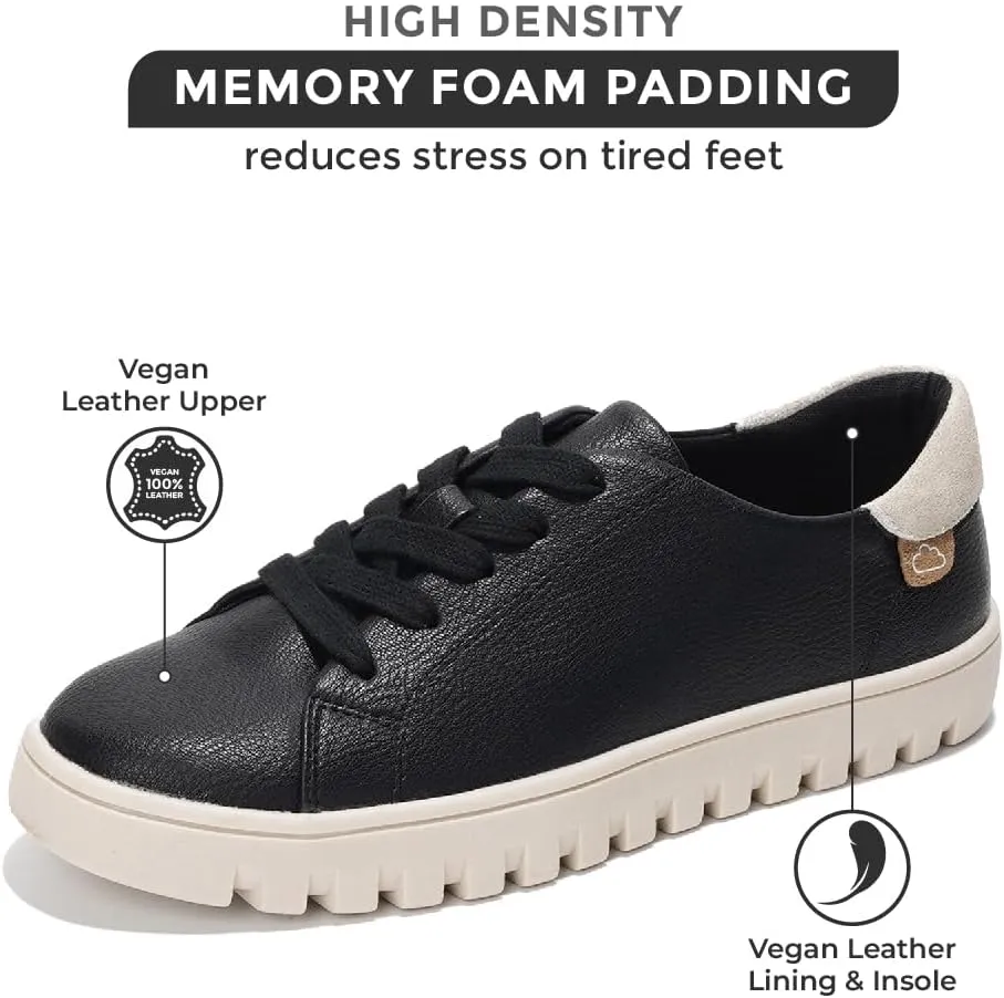 Project Cloud Platform Sneakers for Women - Non Slip Womens Sneakers with Memory Foam - Lightweight Lace Up Summer Shoes for Women for 2025 (Paisley)
