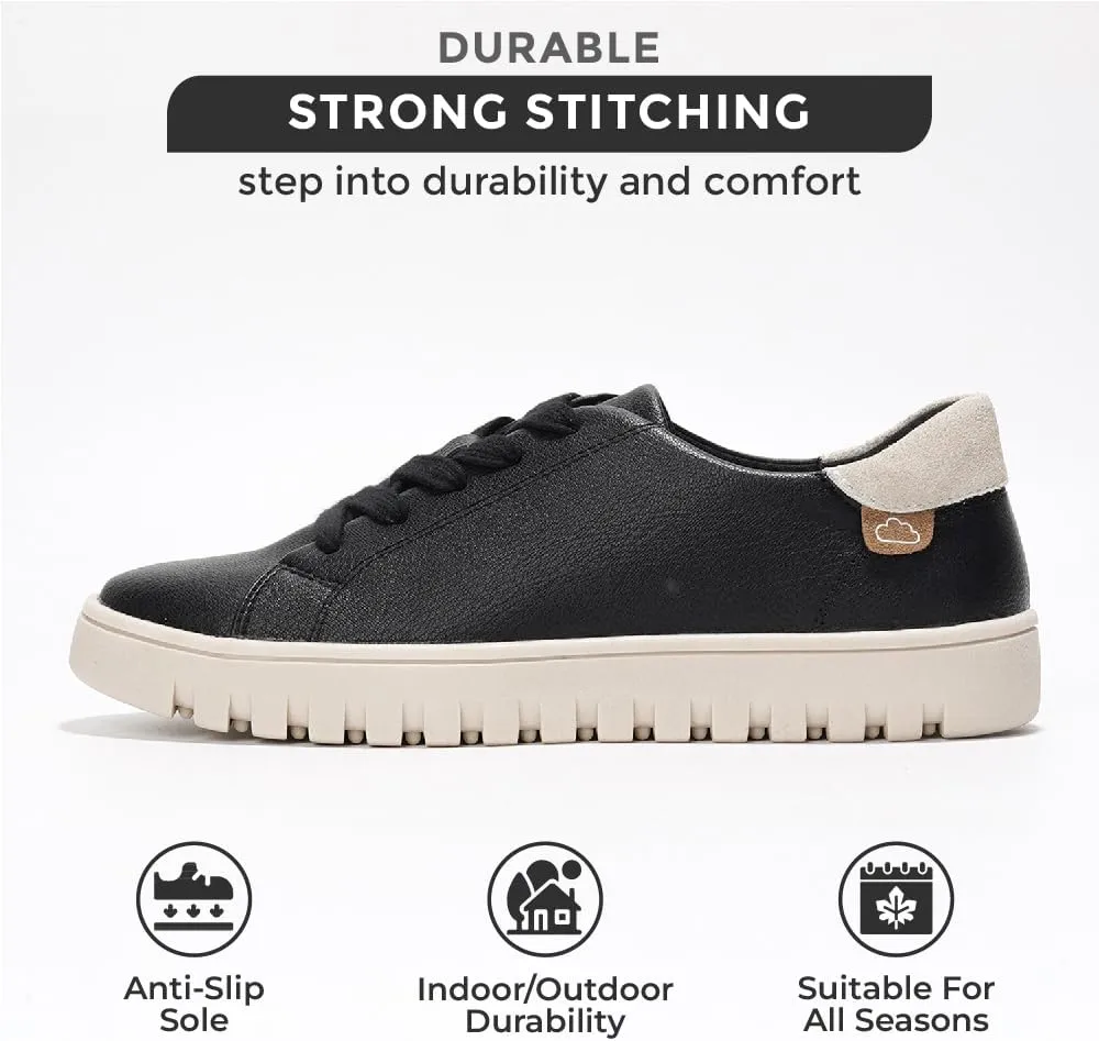 Project Cloud Platform Sneakers for Women - Non Slip Womens Sneakers with Memory Foam - Lightweight Lace Up Summer Shoes for Women for 2025 (Paisley)
