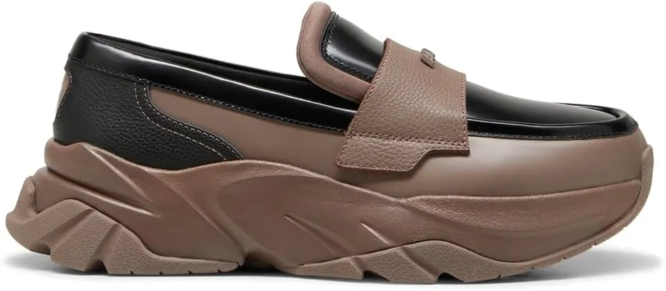 PUMA Womens Sophyr Slip On Loafers Casual - Brown - Size 7 M