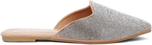 Rayen Rhinestones Embellished Mules
