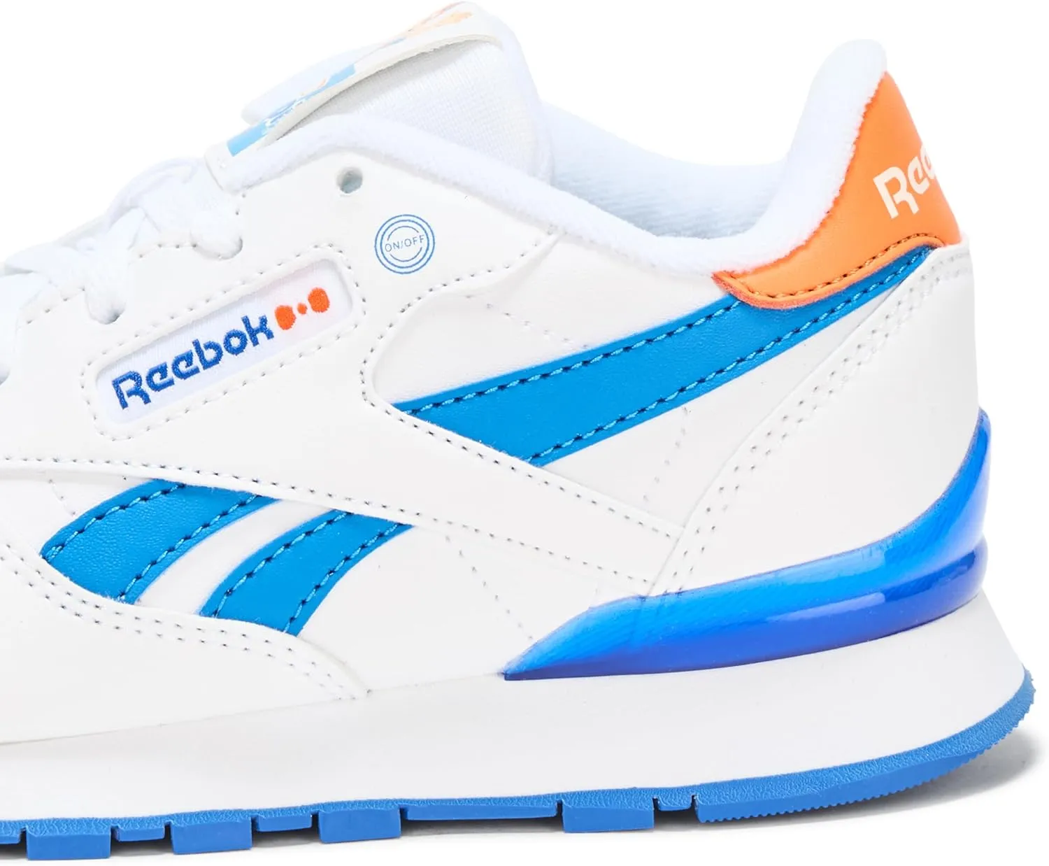 Reebok Unisex-Child Blippi Kid's Classic Leather Step N' Flash Sneaker