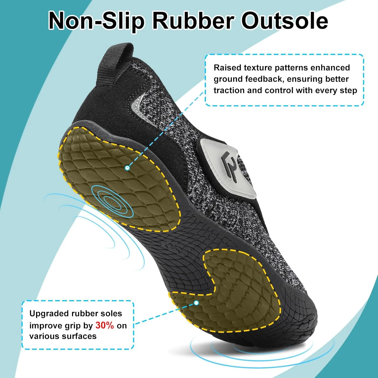 relxfeet Walking Shoes Women Men Wide Diabetic Shoes Adjustable Barefoot Shoes Zero Drop Lightweight Sneakers for Edema Swollen Feet Size 4-13