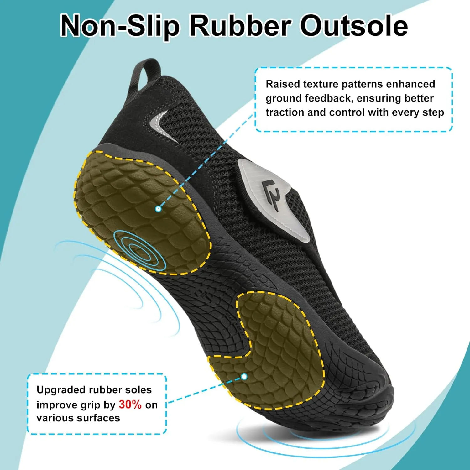 relxfeet Walking Shoes Women Men Wide Diabetic Shoes Adjustable Barefoot Shoes Zero Drop Lightweight Sneakers for Edema Swollen Feet Size 4-13