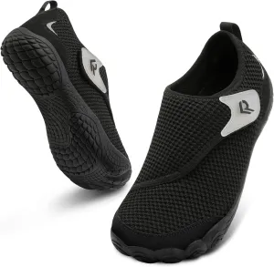 relxfeet Walking Shoes Women Men Wide Diabetic Shoes Adjustable Barefoot Shoes Zero Drop Lightweight Sneakers for Edema Swollen Feet Size 4-13