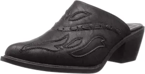ROPER Womens Beth Mules Dress Casual Casual Low Heel 1-2" - Black - Size 7 M