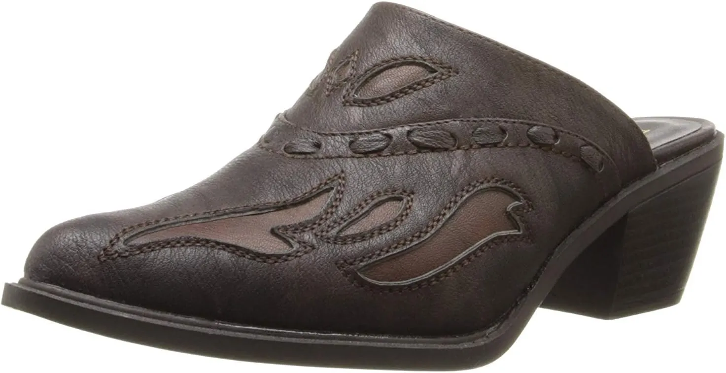 ROPER Womens Beth Mules Flats Casual - Brown - Size 9.5 M