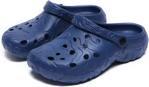 SECHRITE Clogs for Men Rubber Garden Shoes Lightweight Clogs for Men Slip On Mules for Summer - River Edge