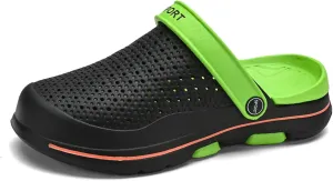 SECHRITE Men's Garden Clogs Beach Pool Shower Sandals Slip-on Mules Casual Slippers
