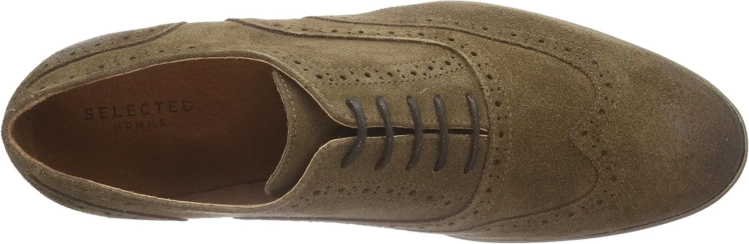 SELECTED Men's Brogue Lace Up Loafers