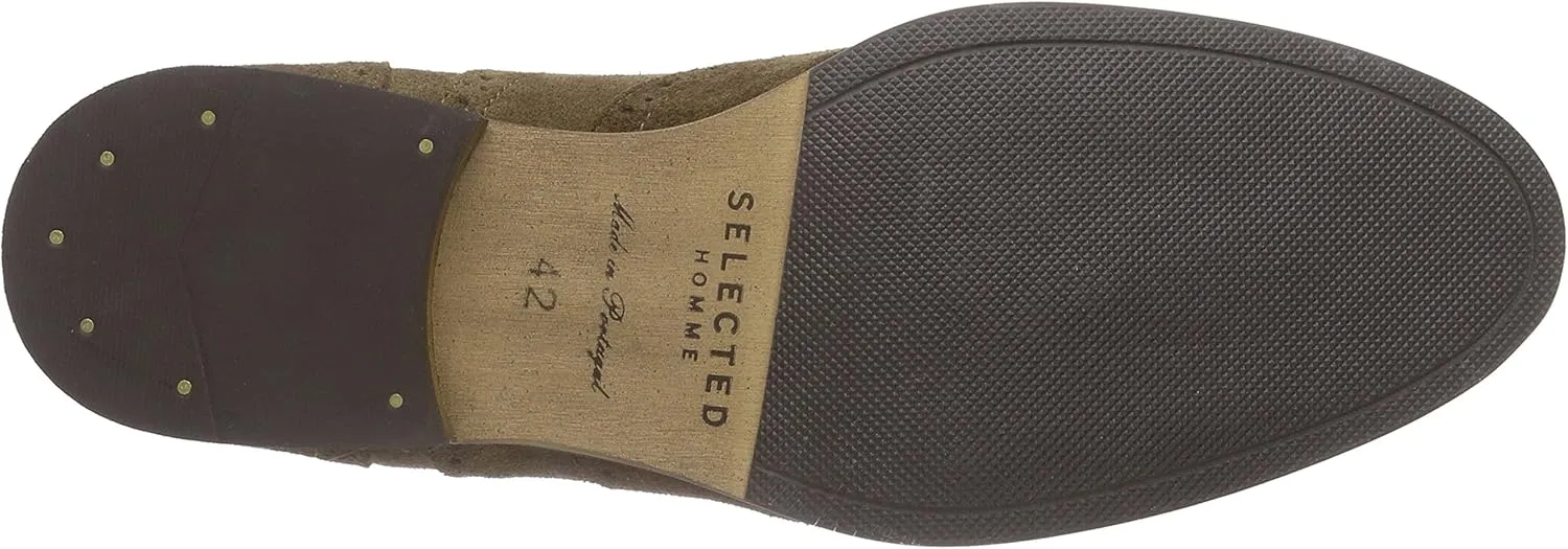 SELECTED Men's Brogue Lace Up Loafers