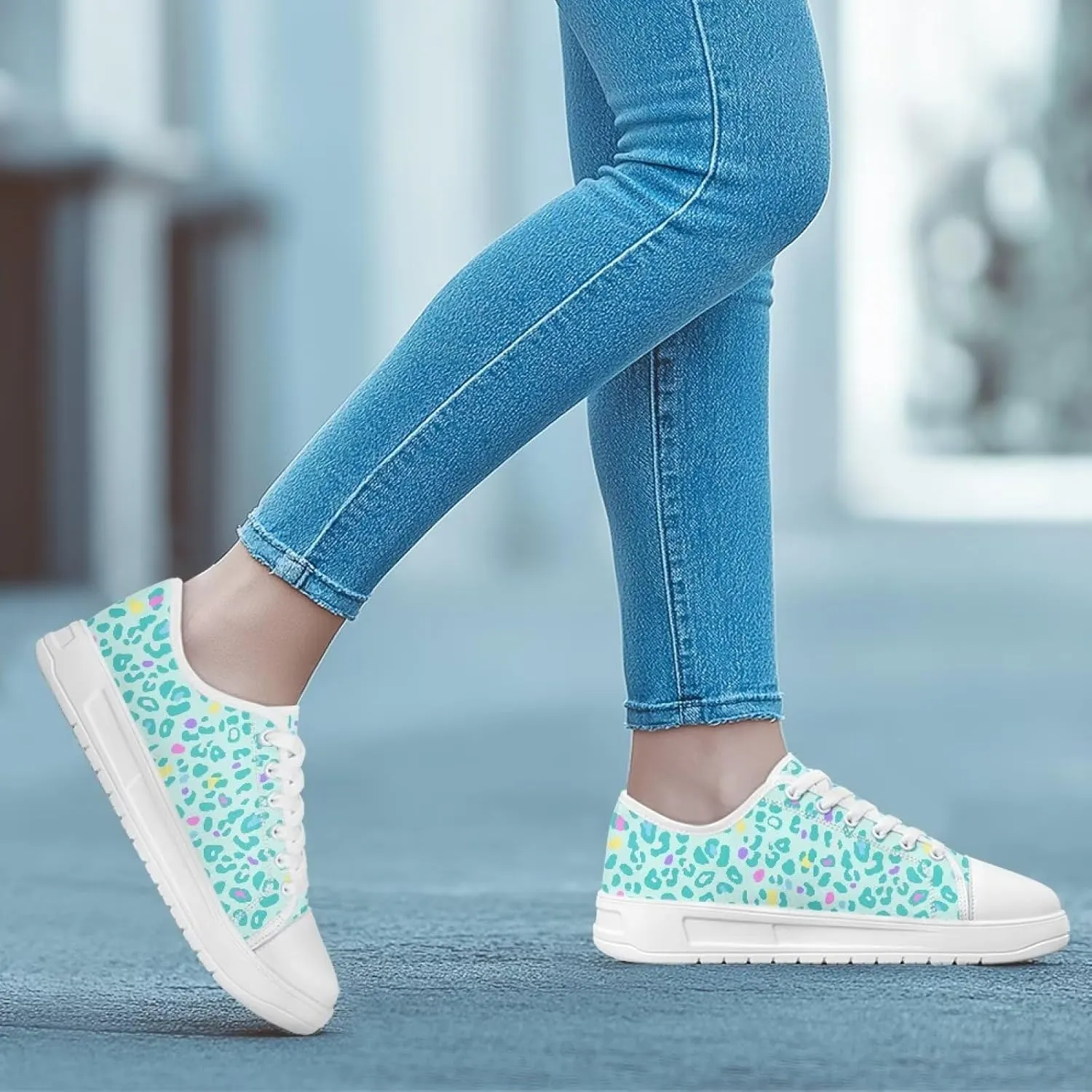 Sneakers for Women Shoes Footwear Memory Foam Insole Lightweight and Non-Slip Sole Lace Up Fashion Sneaker