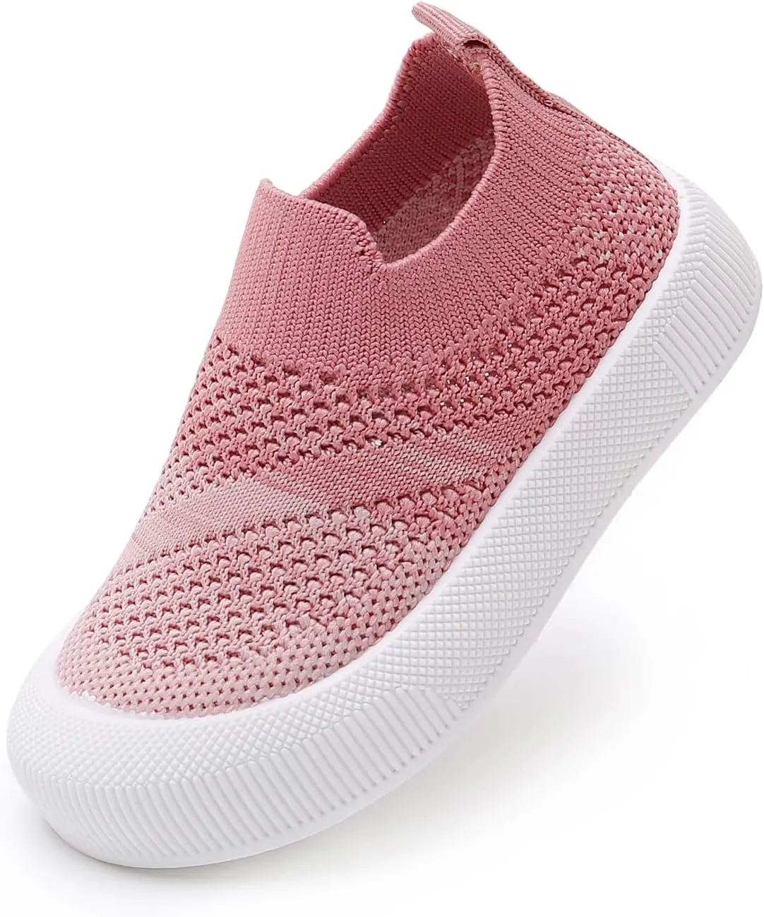 SOFMUO Baby Boys Girls Toddler Sneakers Kids Lightweight Knit Walking Shoes Mesh Breathable Tennis Trainers Shoe 1-3 Yrs…