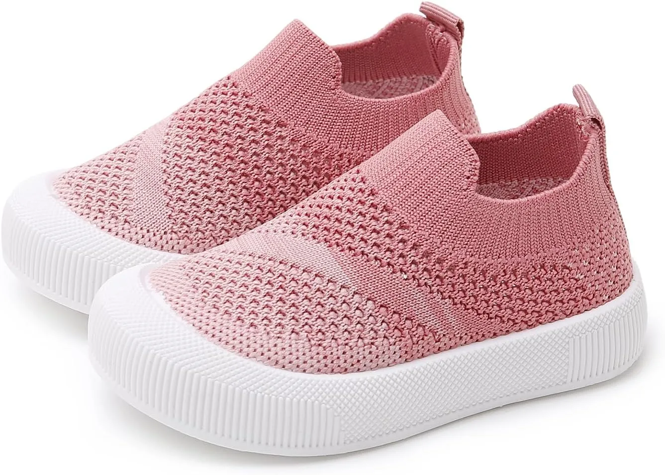 SOFMUO Baby Boys Girls Toddler Sneakers Kids Lightweight Knit Walking Shoes Mesh Breathable Tennis Trainers Shoe 1-3 Yrs…