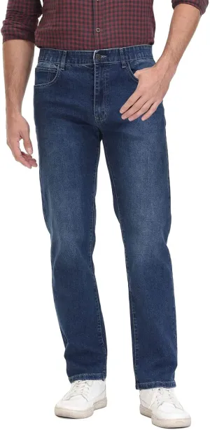 Soojun Men's Flex Waistband Relaxed Fit Straight Leg Jeans