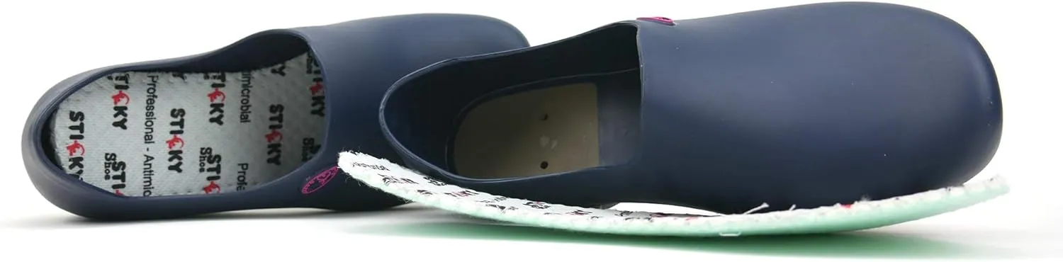Sticky Nursing Shoes Women - Chefs - Kitchen - Nurses - Clogs for Work - Waterproof Non Slip