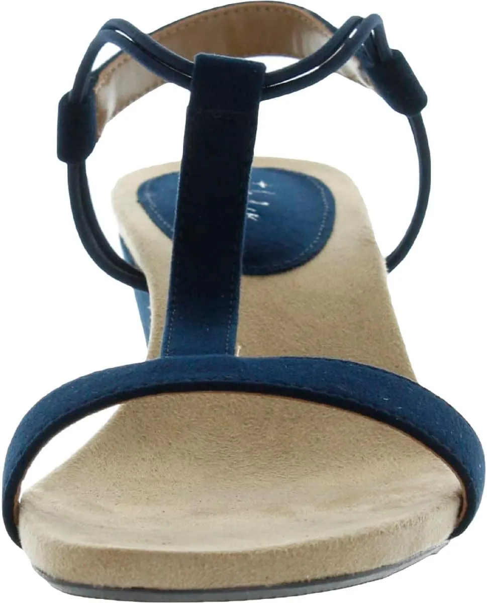 Style & Co. Womens Mulan T-strap Wedge Sandals