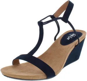 Style & Co. Womens Mulan T-strap Wedge Sandals