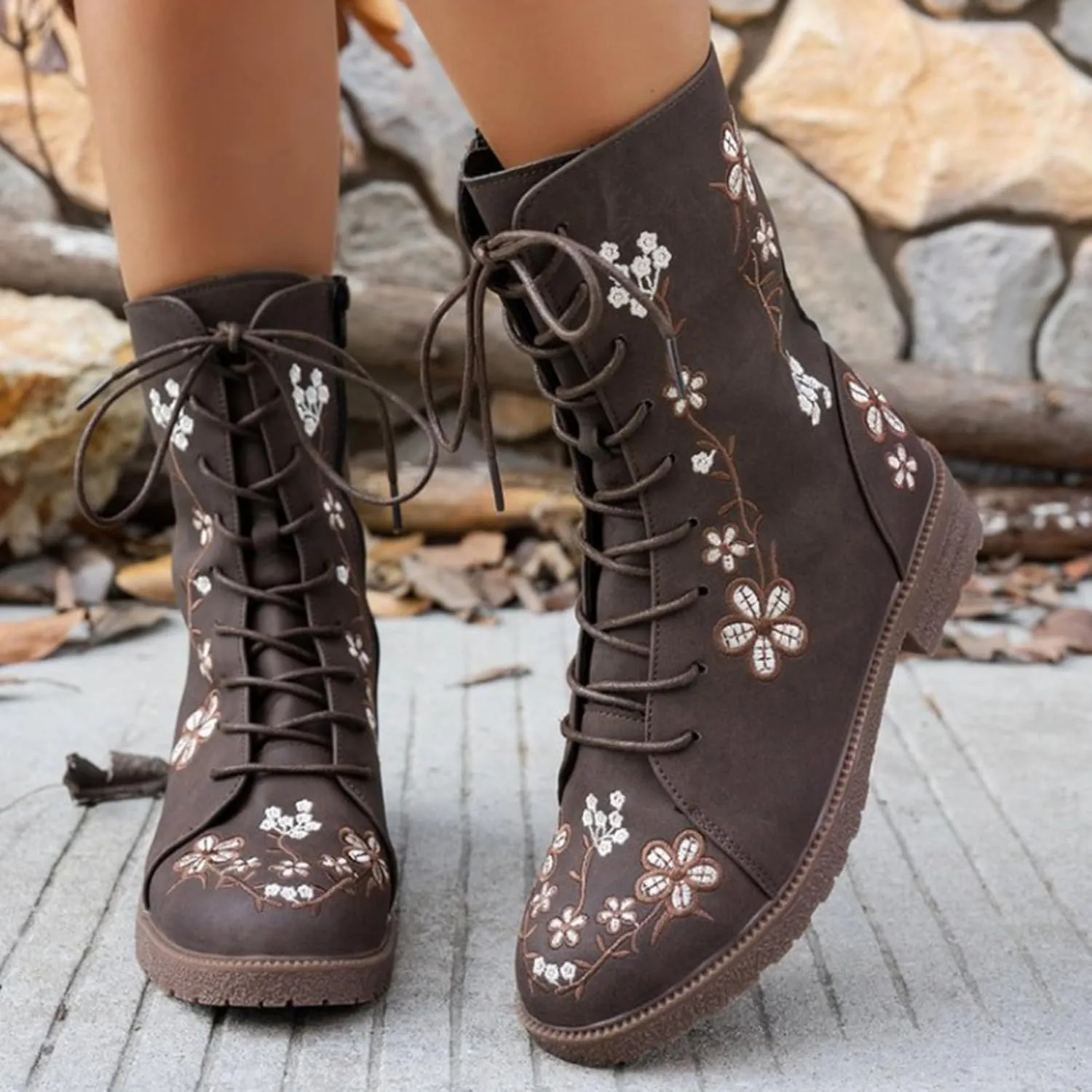 Suede over The Knee Boots for Women Wide Calf Boots Both Fashionable And Warm Womens Boots Mid Calf High Heel
