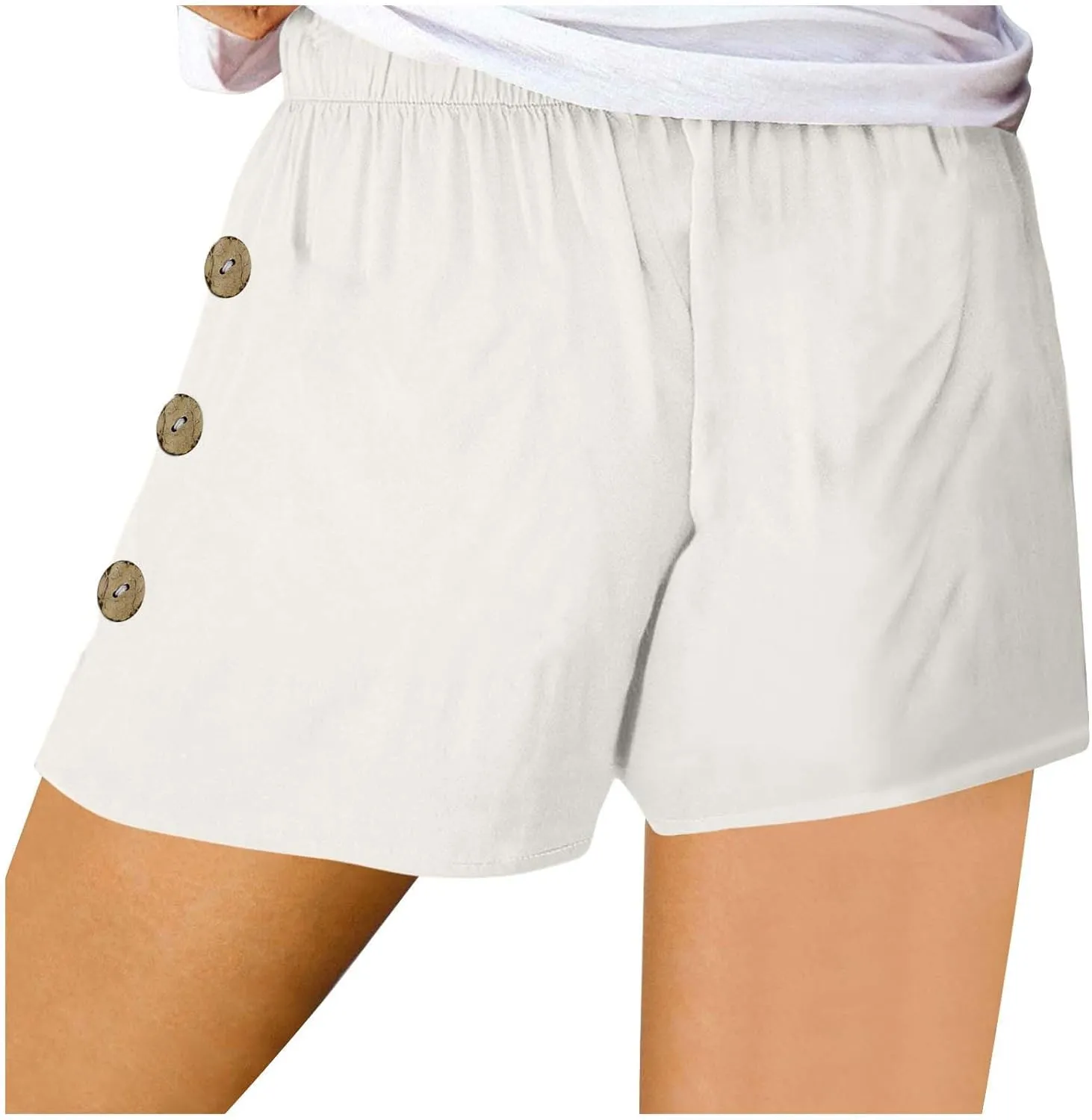 Summer Shorts for Women High Waisted Drawstring Lounge Short Pants with Pockets Casual Beach Vacation Clothes
