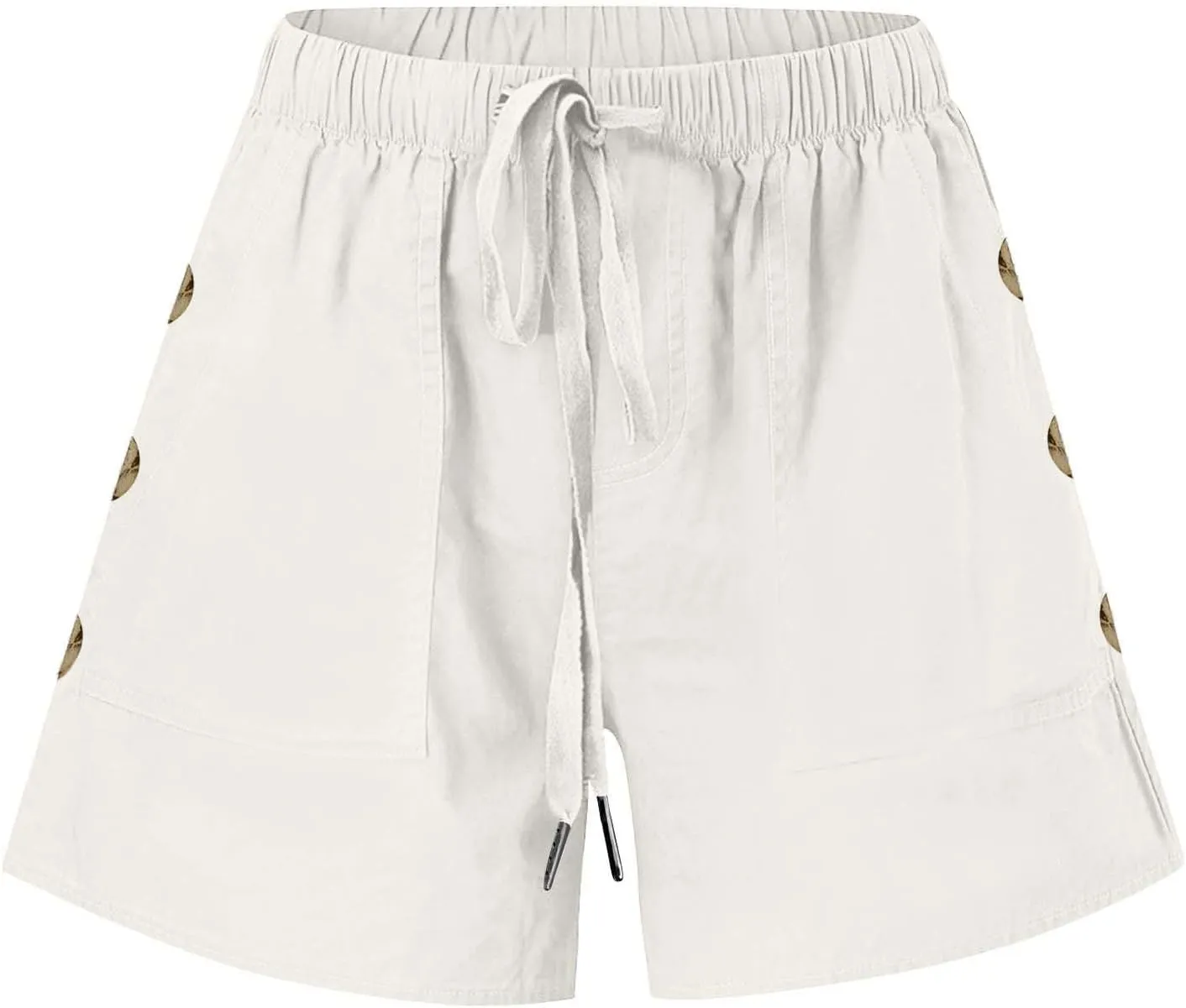 Summer Shorts for Women High Waisted Drawstring Lounge Short Pants with Pockets Casual Beach Vacation Clothes