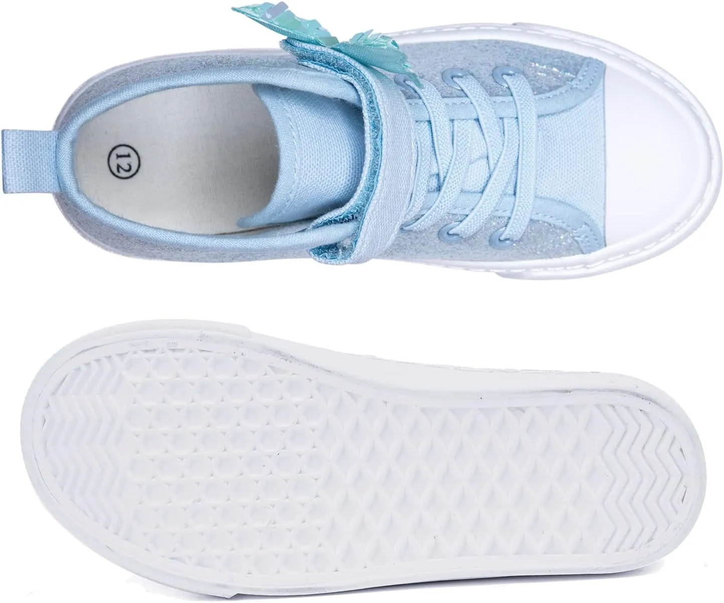 Toandon Kids Adorable Fashion High Top Casual Canvas Sneakers