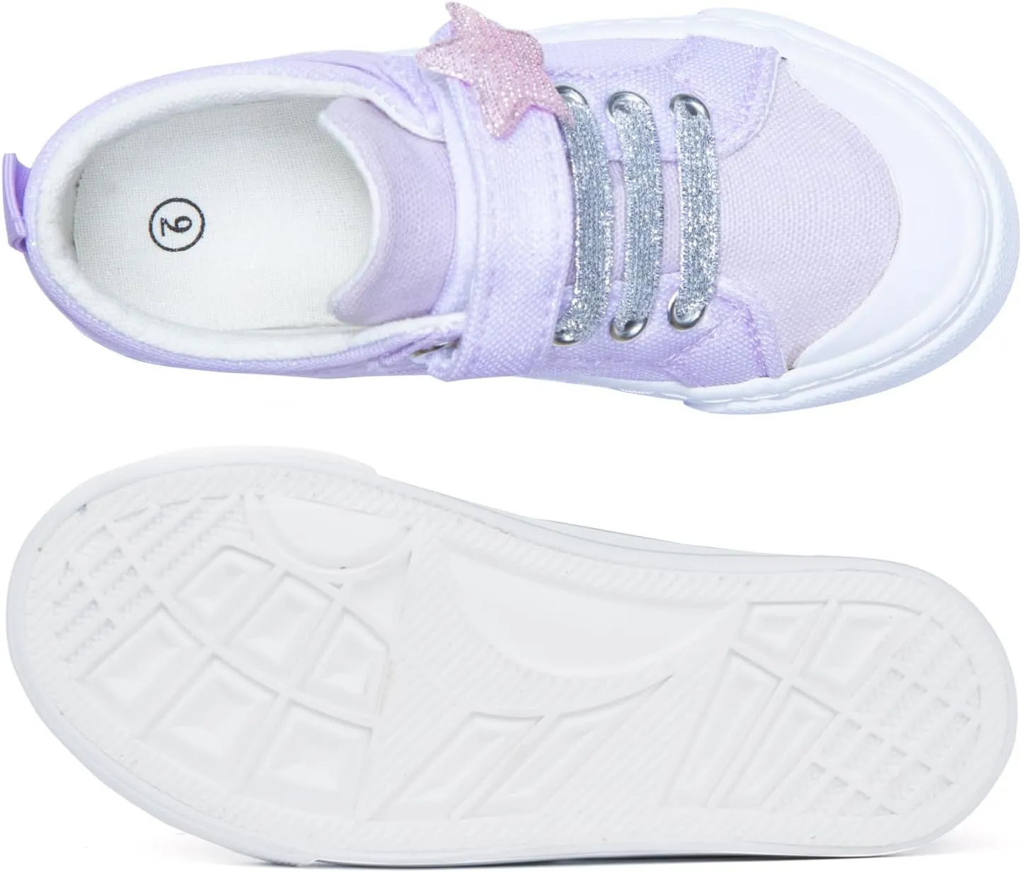 Toandon Kids Adorable Fashion High Top Casual Canvas Sneakers