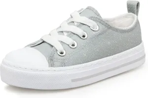 ToandonToddler Kids Sneakers Sparkle Fashion Glitter Sequins Canvas Shoes