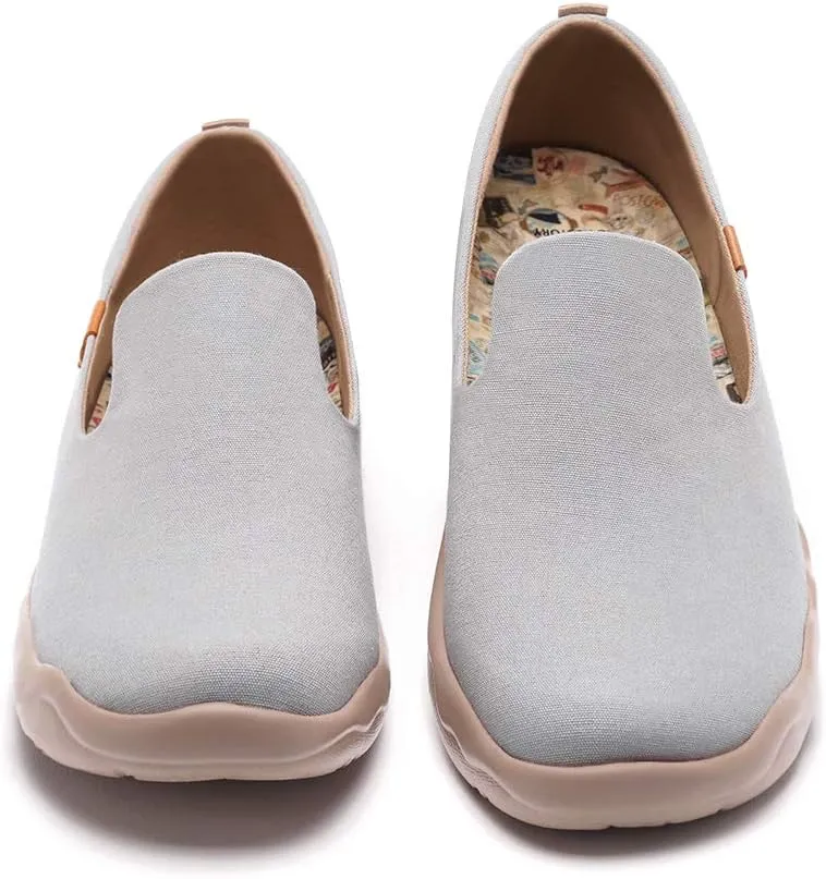 UIN Men's Slip Ons Color Loafers Canvas Lightweight Sneakers Walking Casual Art Painted Travel Shoes