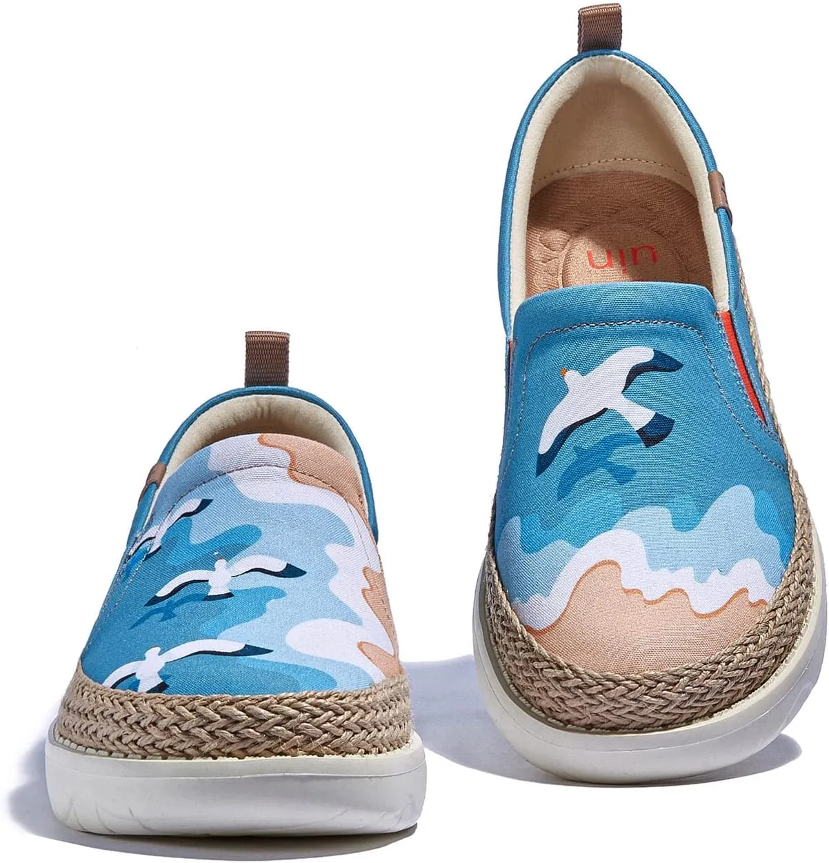 UIN Women's Art Painted Loafers Slip On Casual Travel Shoes Lightweight Comfort Walking Fashion Sneaker Tarragona Series