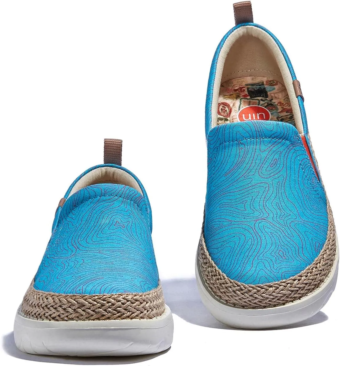 UIN Women's Art Painted Loafers Slip On Casual Travel Shoes Lightweight Comfort Walking Fashion Sneaker Tarragona Series