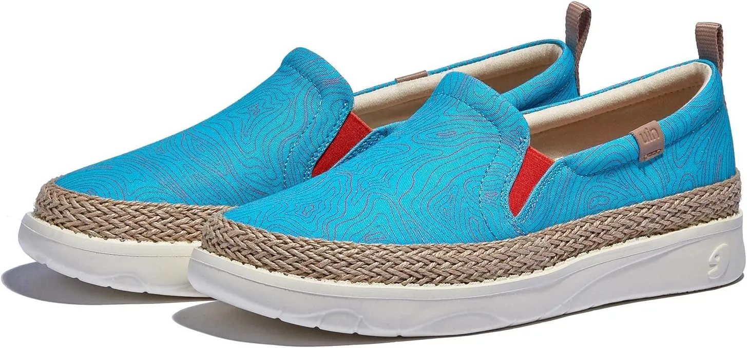 UIN Women's Art Painted Loafers Slip On Casual Travel Shoes Lightweight Comfort Walking Fashion Sneaker Tarragona Series