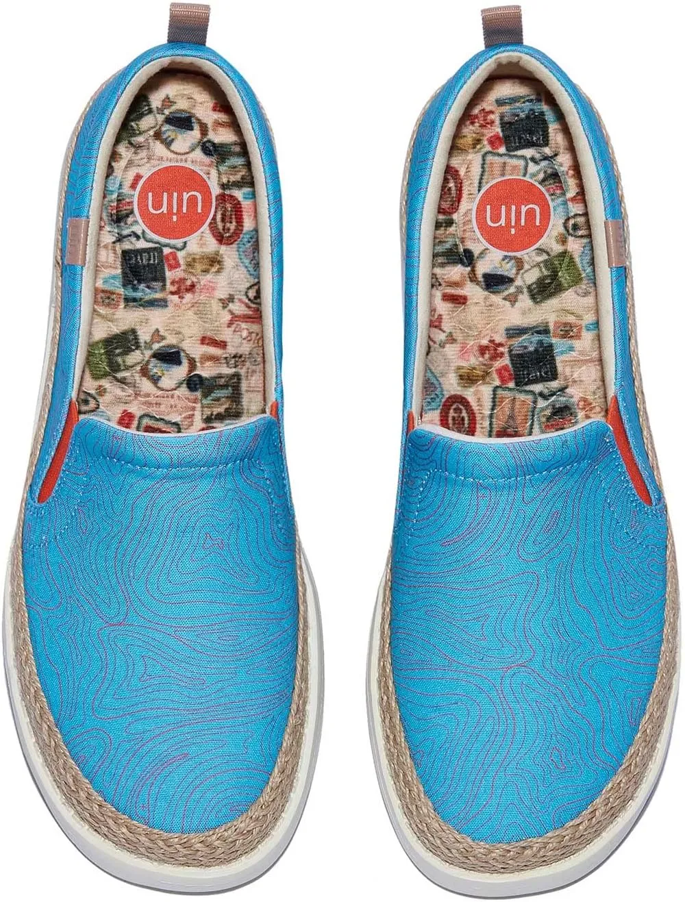 UIN Women's Art Painted Loafers Slip On Casual Travel Shoes Lightweight Comfort Walking Fashion Sneaker Tarragona Series