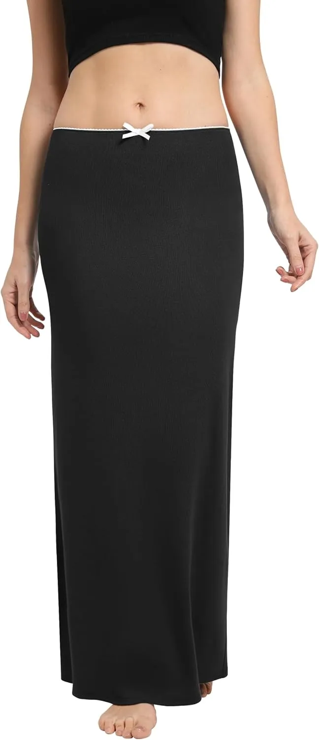 Urban CoCo Women's Elastic Waist Long Maxi Skirt Flowy Summer Beach Skirt for Vacation